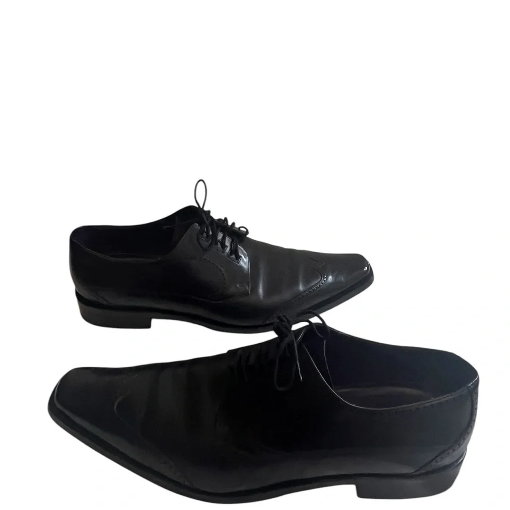 Men's Black Leather Dress Shoes